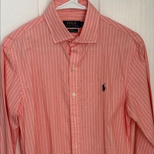 Men’s Ralph Lauren Coral Striped Dress Shirt